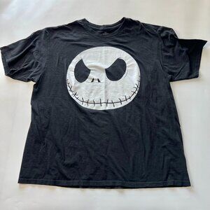 Mens 2x black nbc Jack Skellington graphic t shirt